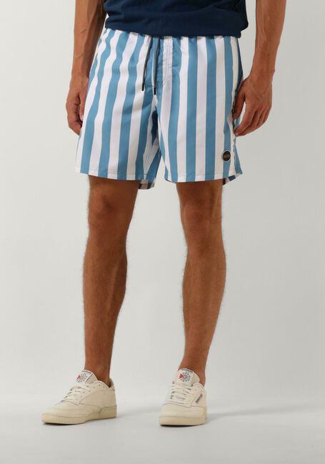 Blaue SHIWI Badehosen MEN SWIMSHORT BROAD STRIPE - large