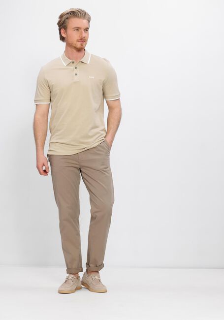 Beige BOSS BLACK Polo-Shirt PARLAY 190 - large