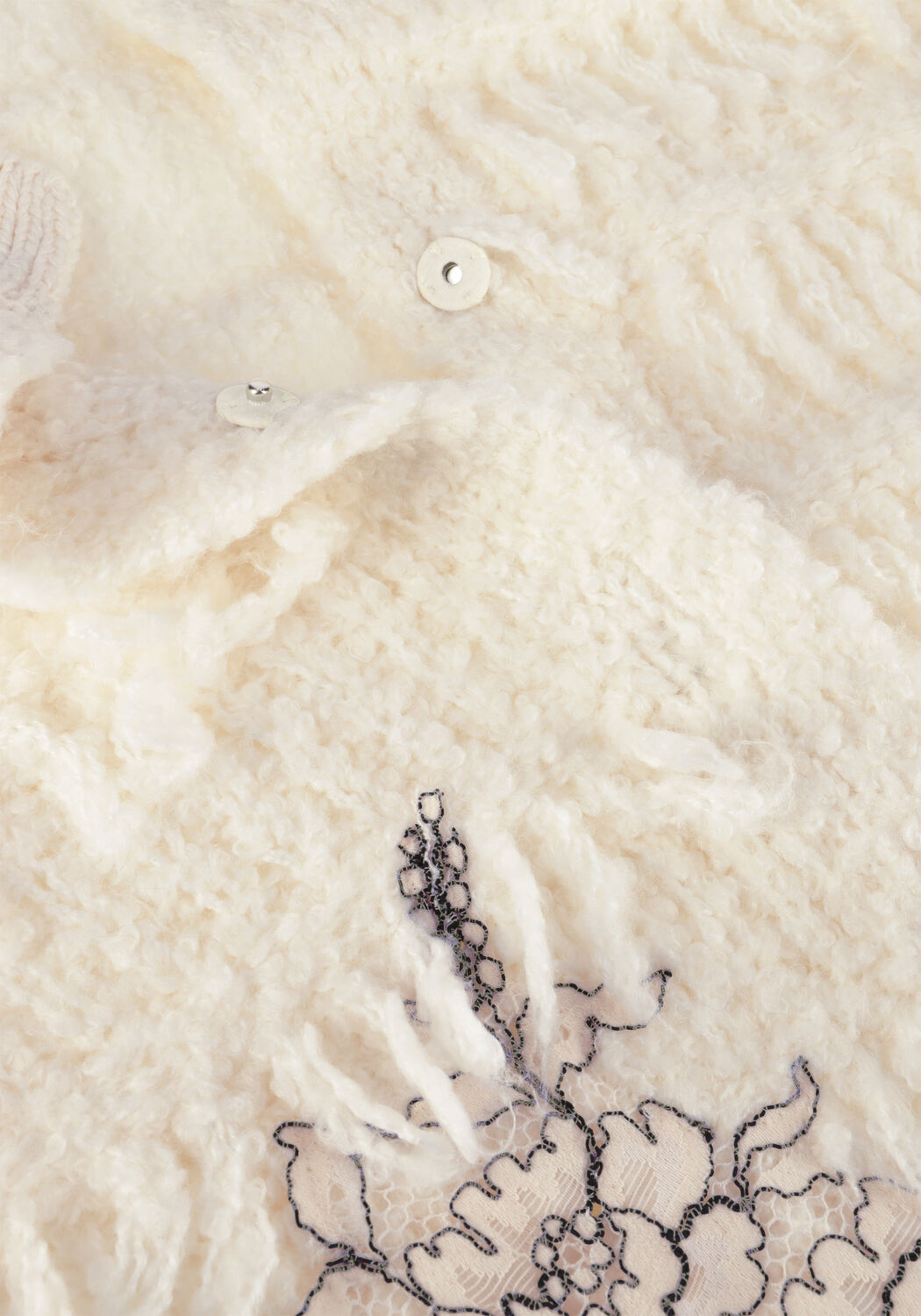 Nicht-gerade weiss TWINSET MILANO Strickjacke 13445109-CPC - large