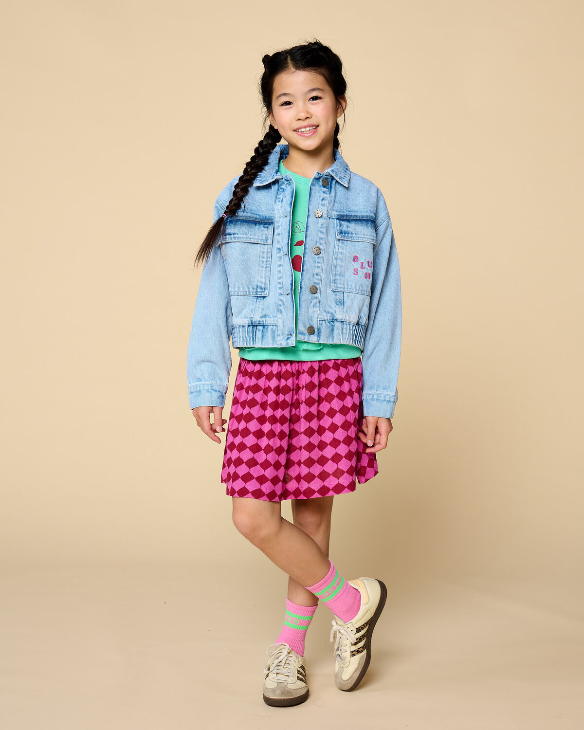 Hellblau PETIT BLUSH Jeansjacke DENIM JACKET - large