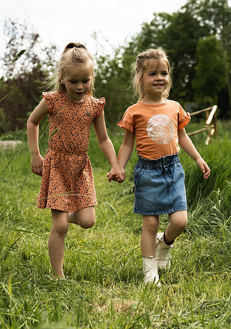 Orangene KOKO NOKO Minikleid T46956 - large