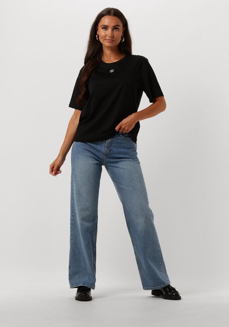 Blaue MSCH COPENHAGEN Straight leg jeans MSCHBINE ADA RELAXED JEANS - large