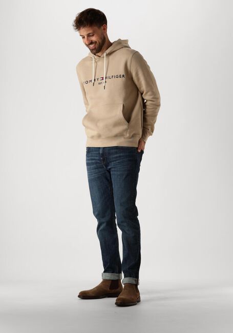 Braune TOMMY HILFIGER Sweatshirt TOMMY LOGO HOODY - large