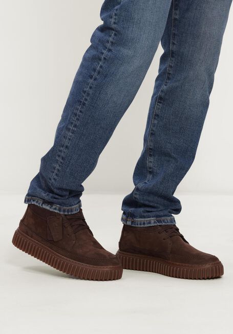 Braune CLARKS ORIGINALS Schn&uuml;rschuhe TORHILL LACE HI - large