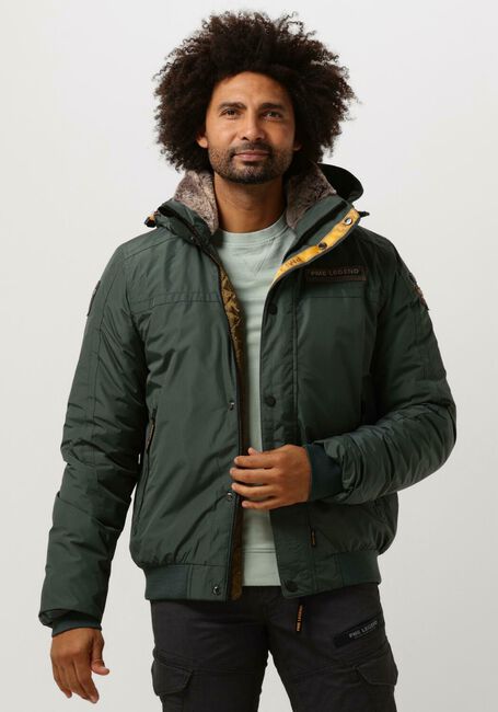 Gr&uuml;ne PME LEGEND Jack BOMBER JACKET ICE STRIPER 4.0 DEWSTER - large