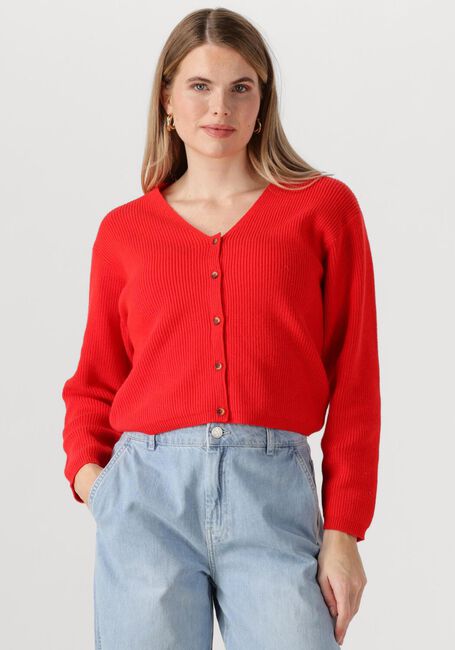 Rote MSCH COPENHAGEN Strickjacke MSCHKLAKA CARDIGAN - large