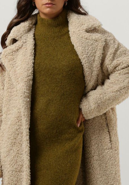 Beige NOTRE-V Teddy-Jacke TEDDY COAT LONG - large