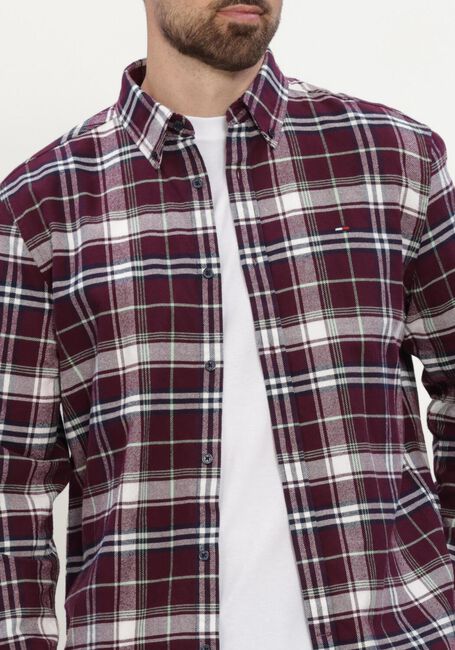 Bordeaux TOMMY JEANS Casual-Oberhemd TJM REG FLANNEL CHECK SHIRT EXT - large