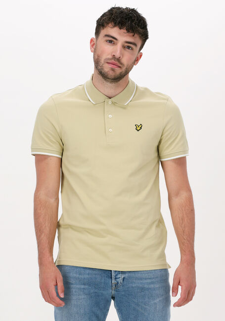 Olive LYLE & SCOTT Polo-Shirt TIPPED POLO SHIRT - large