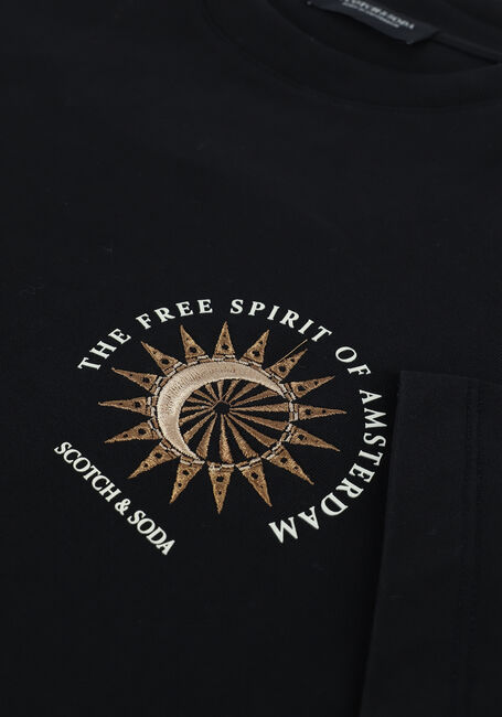 Schwarze SCOTCH & SODA T-shirt 163976 - GRAPHIC LOGO RELAXED- - large