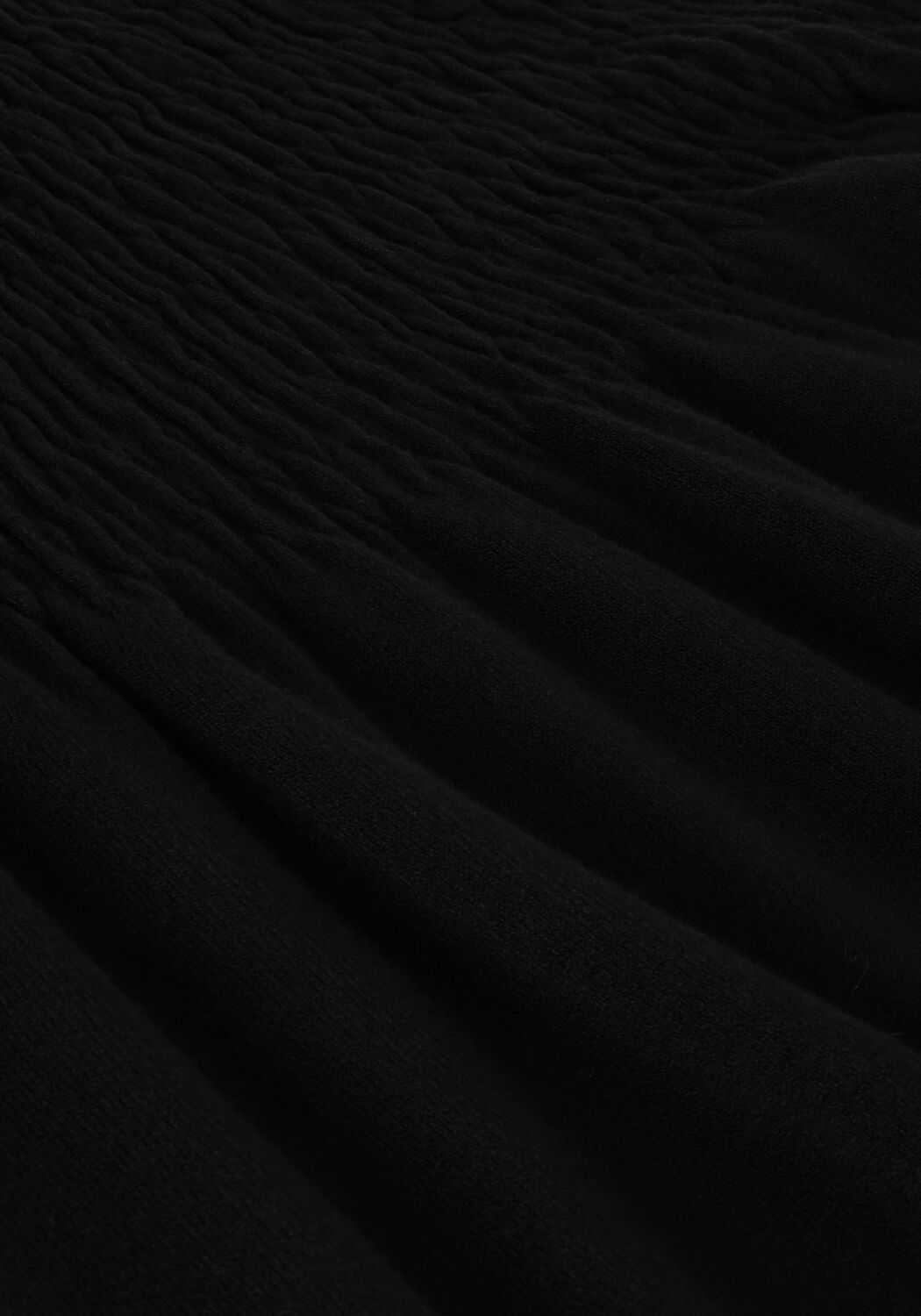 Schwarze SUMMUM Tops & T-shirts SMOCKED SWEATER BASIC KNIT - large