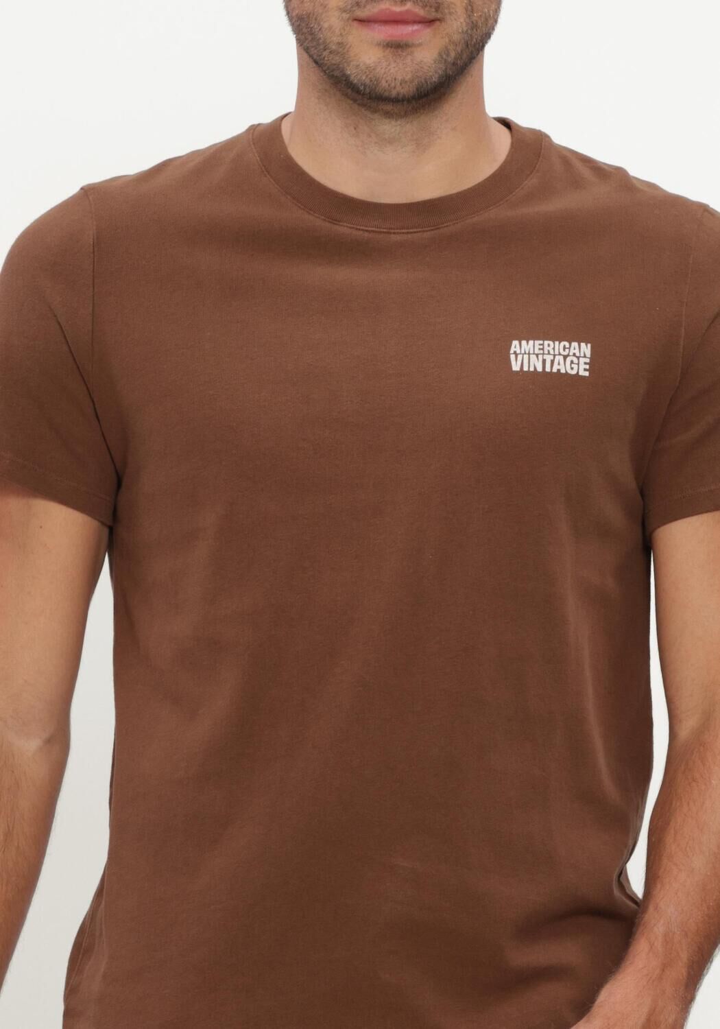 Braune AMERICAN VINTAGE T-shirt YKOBOW - large