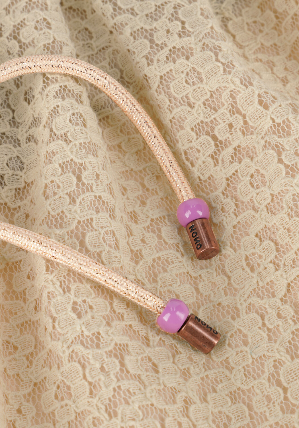 Beige NONO Minirock NORMA LACED SKIRT - large