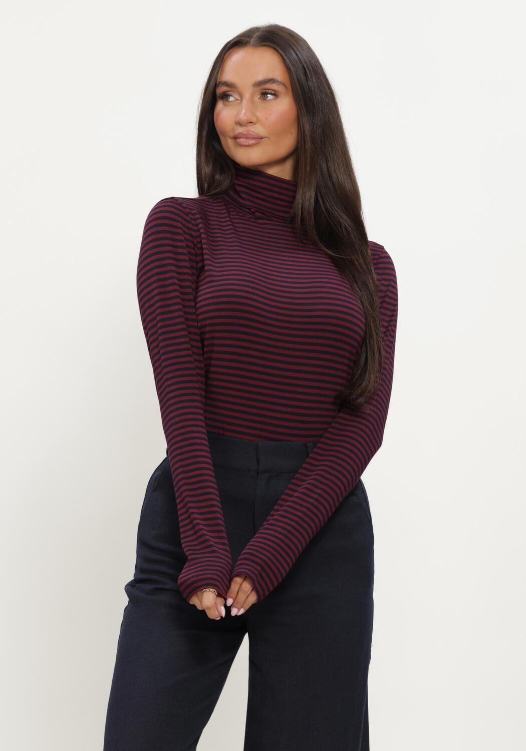 Bordeaux RUBY TUESDAY Rollkragenpullover CHANTI LONG SLEEVES TURTLE NECK - large