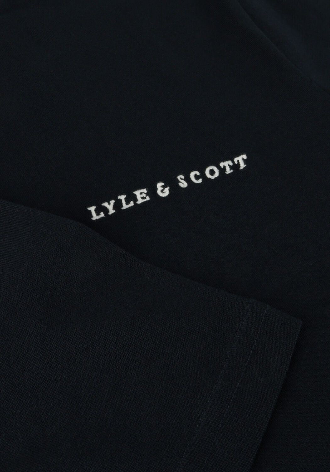 Dunkelblau LYLE & SCOTT T-shirt EMBROIDERED T-SHIRT - large