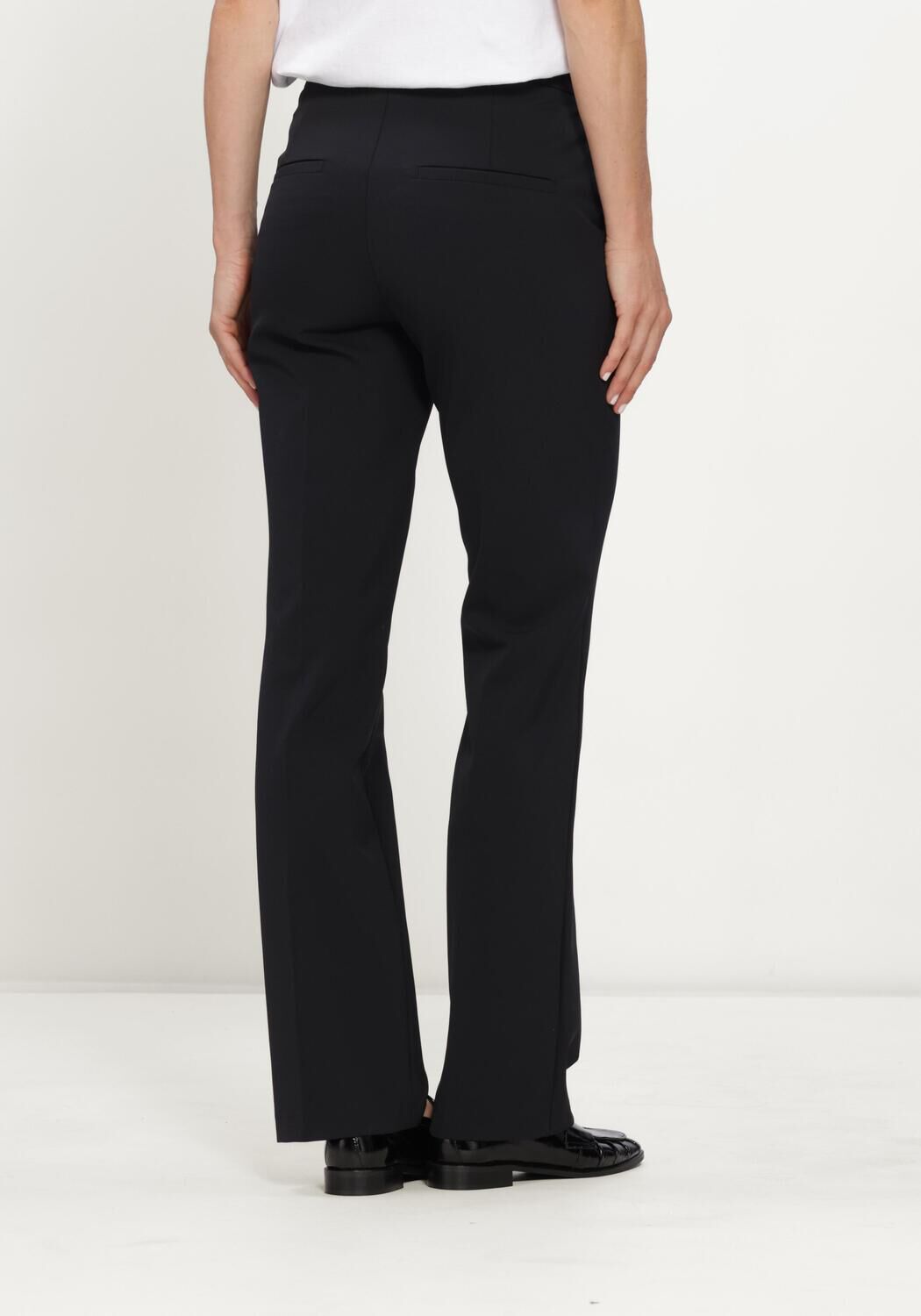 Schwarze CAMBIO Hose SUGAR MICROSTRUCTURE SUPERSTRETCH - large