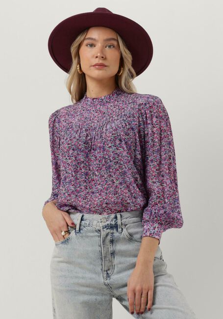 Lilane SCOTCH & SODA Bluse PINTUCK BLOUSE WITH RUFFLE COLLAR - large