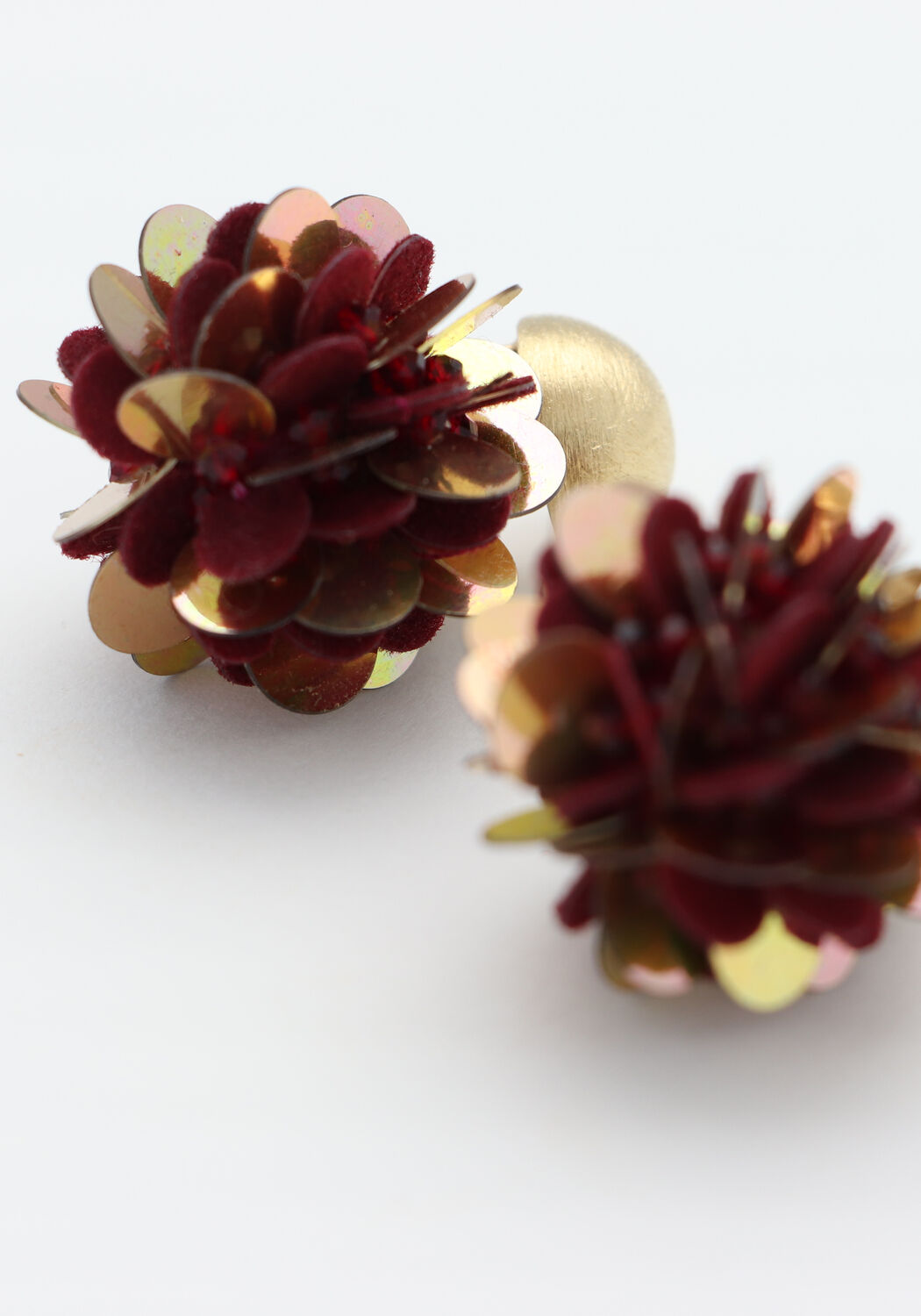 Bordeaux LOTT. GIOIELLI Ohrringe CE SQ FINE BIG SEQUINS GLOBE S - large