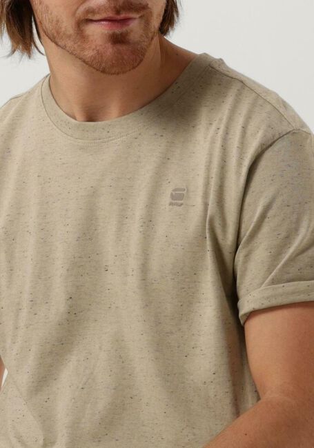 Beige G-STAR RAW T-shirt LASH R T S/S - large