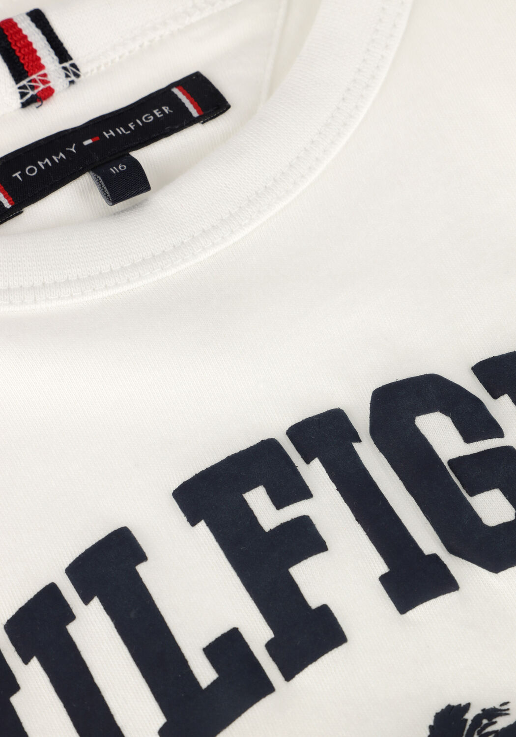 Wei&szlig;e TOMMY HILFIGER T-shirt HILFIGER PALM PRINT TEE SS - large