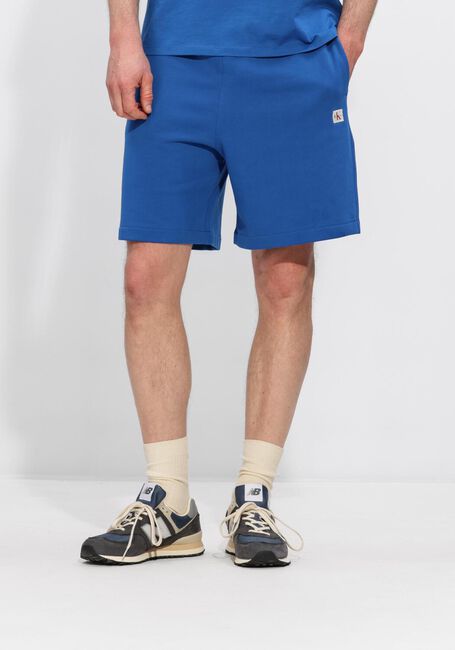 Blaue CALVIN KLEIN Kurze Hose EU 350TERRY BADGE SHORT - large