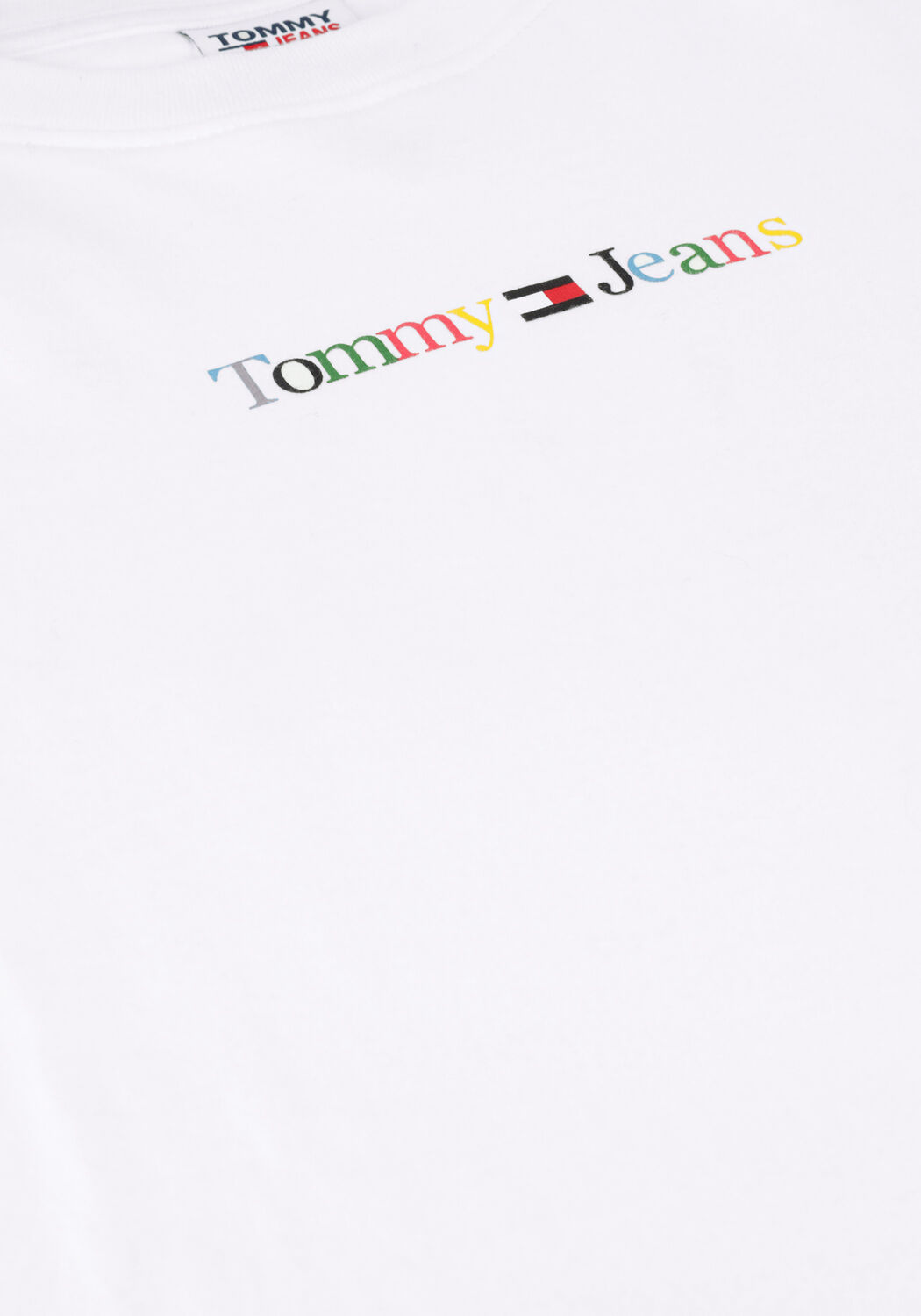 Wei&szlig;e TOMMY JEANS T-shirt TJW REG COLOR SERIF LINEAR SS - large