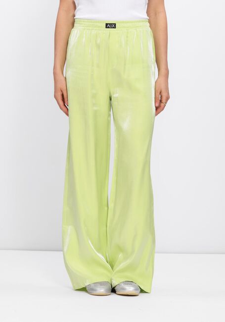 Gelbe ALIX THE LABEL Hosen LADIES WOVEN MIX SHINE PANTS - large