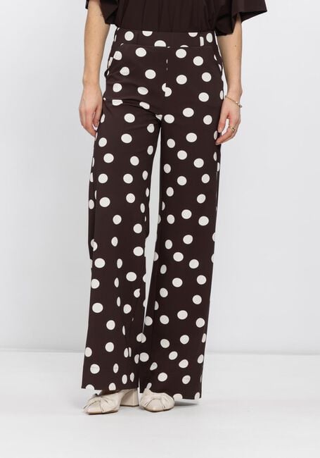 Braune STUDIO ANNELOES Weite Hose Lexie dot trousers - large