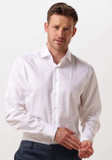 Weiße PROFUOMO Klassisches Oberhemd FINE TWILL - SLIM FIT - NON IRON EXTRA LONG SLEEVE - large