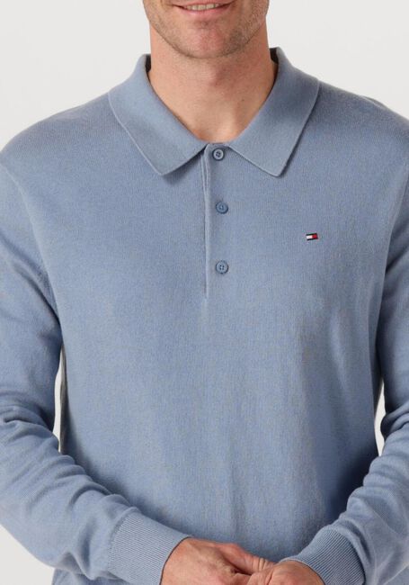 Hellblau TOMMY HILFIGER Pullover PIMA ORG CTN CASHMERE LS POLO - large