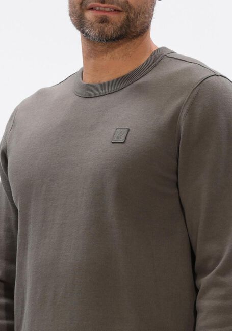 Olive BUTCHER OF BLUE Pullover CLIFDEN CO CREW - large