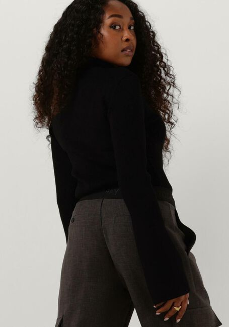 Schwarze GESTUZ Pullover YASMIAGZ ZIPPER PULLOVER - large