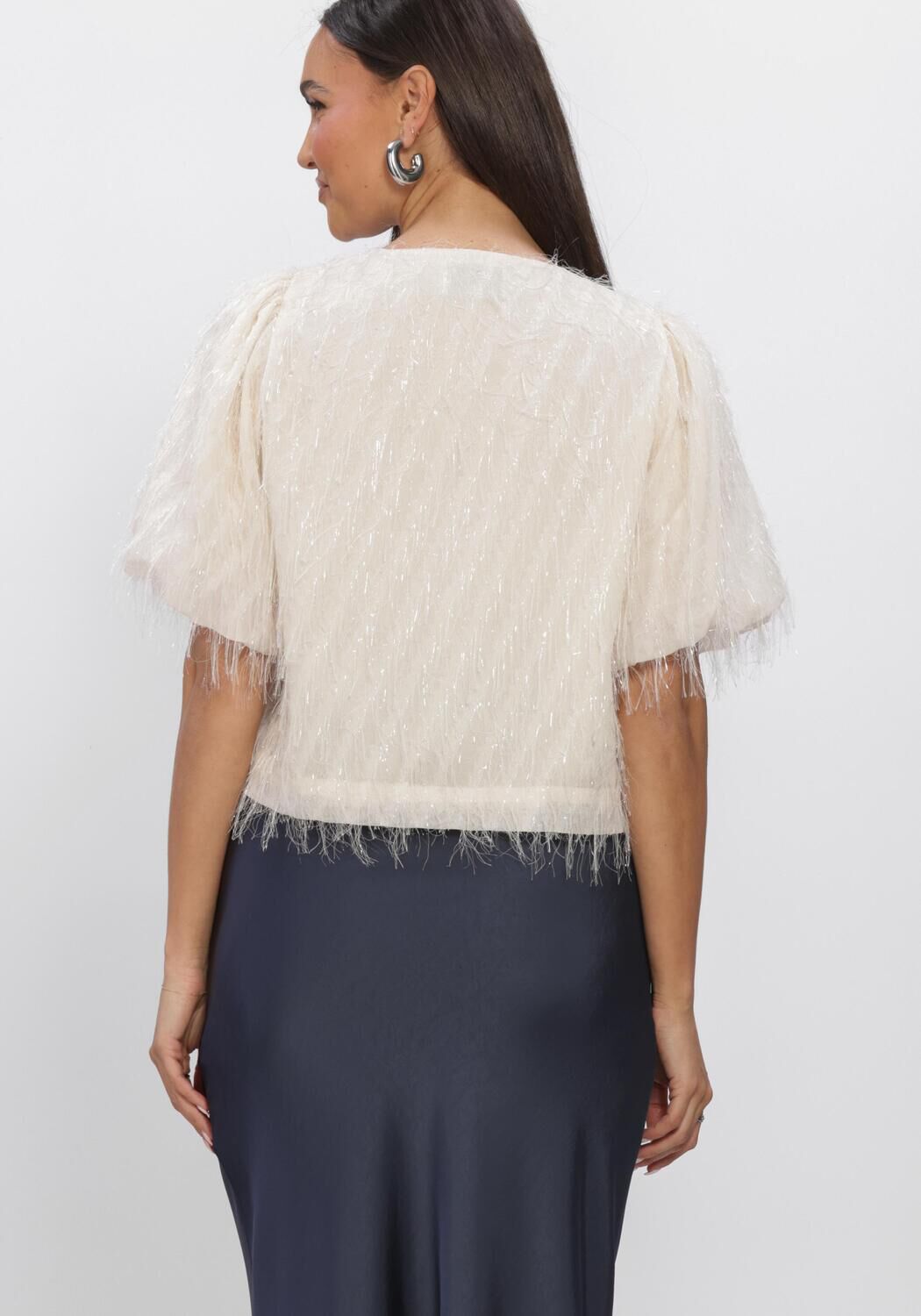 Creme NEO NOIR Blusen AISA FRILLY BLOUSE - large