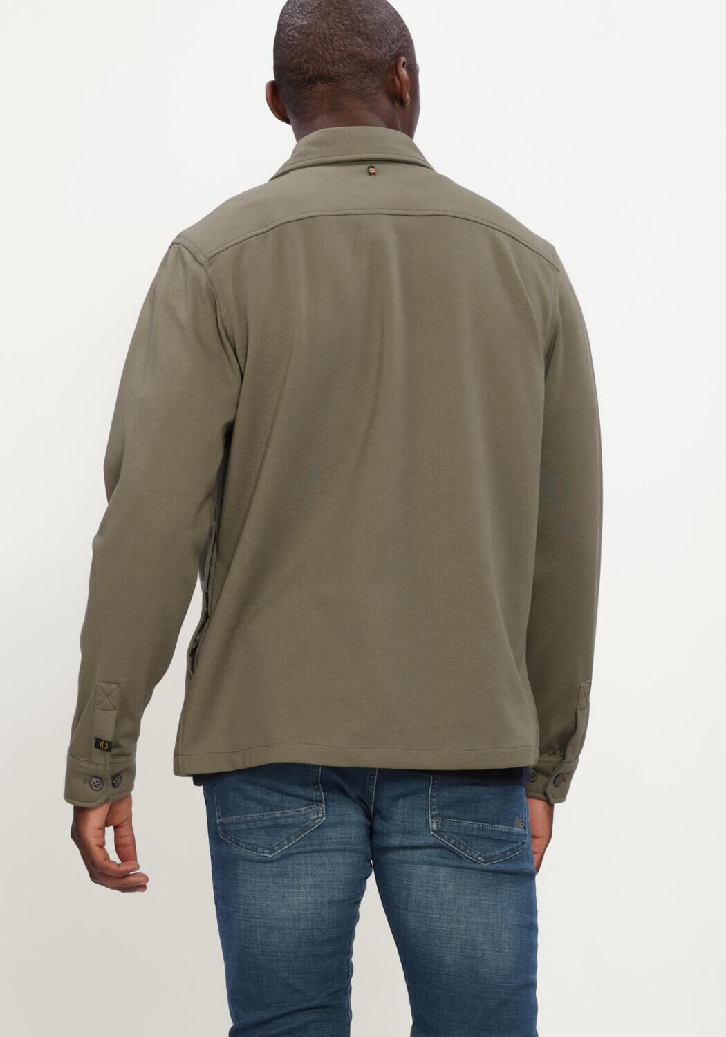 Khaki PME LEGEND Casual-Oberhemd LONG SLEEVE SHIRT COMFORT HEAVY TWILL - large