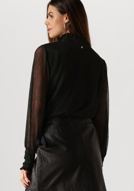 Schwarze MOS MOSH Blusen XIMENA GLAM LS BLOUSE - large
