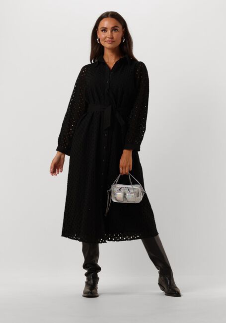Schwarze Y.A.S. Midikleid YASJOSANNE 7/8 MIDI DRESS - large