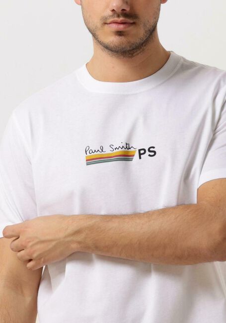 Weiße PS PAUL SMITH T-shirt MENS REG FIT T SHIRT STRIPE PS PAULSMITH - large