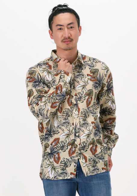 Sand DSTREZZED Casual-Oberhemd SHIRT LEAFS LINEN - large