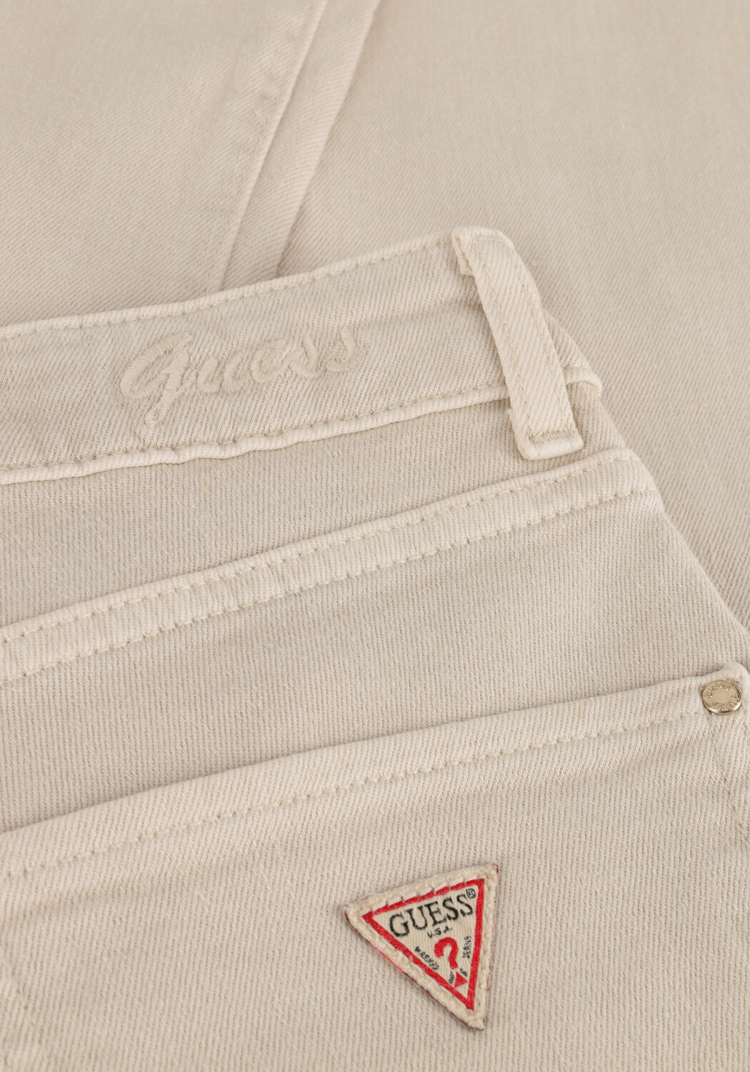 Ecru GUESS Flared jeans SEXY FLAIR POCKETS - large