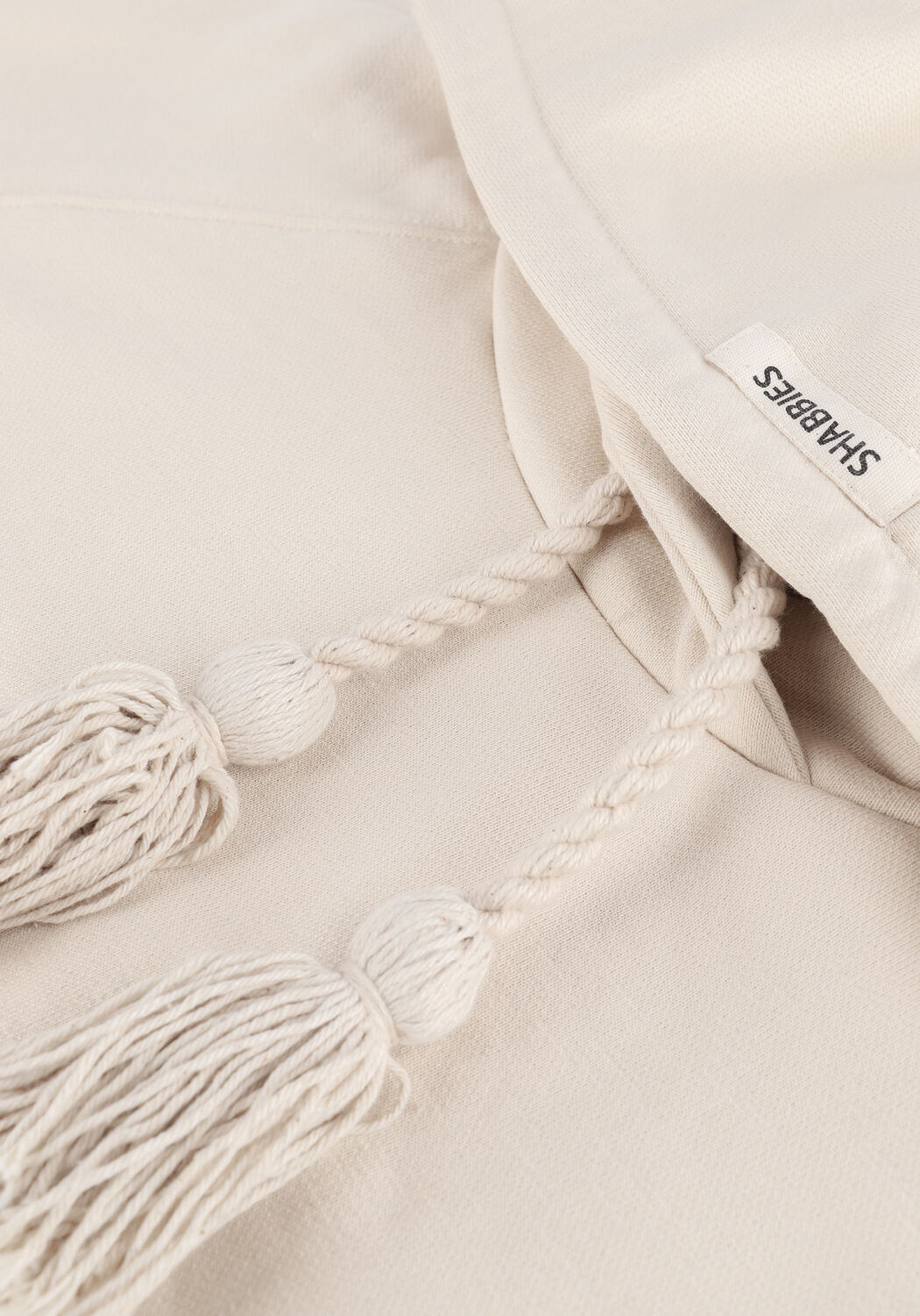 Ecru SHABBIES Sweatshirt SHC0003 SWEAT HOODIE LONG SLEEVE - large