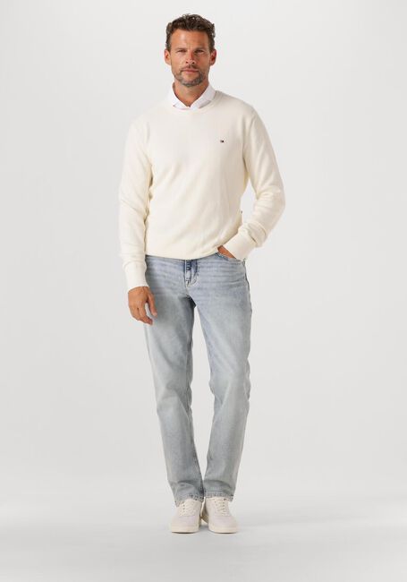 Ecru TOMMY HILFIGER Pullover ESSENTIAL STRUCTURE CREW NECK - large
