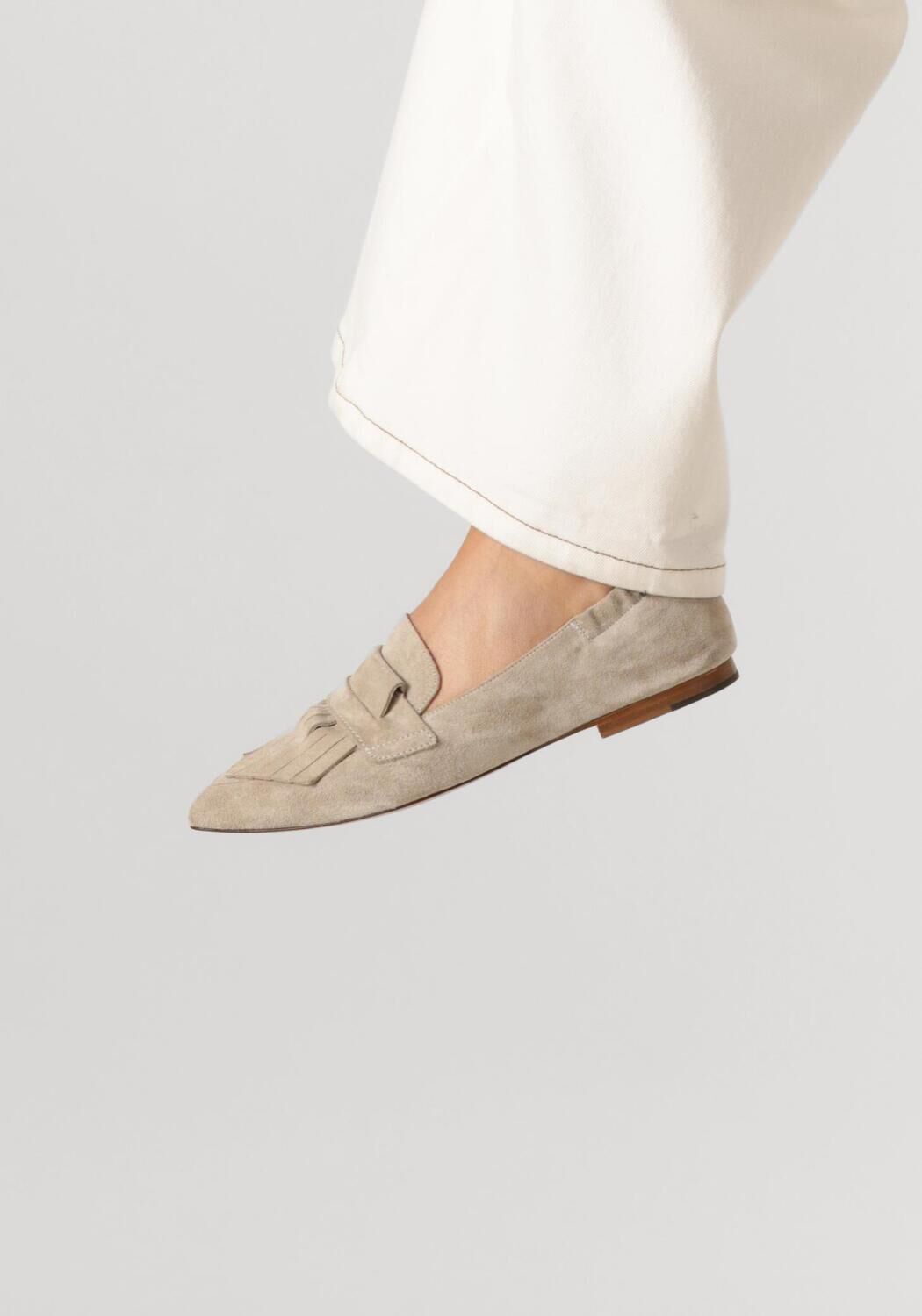 Beige VIA VAI Loafer LOLA OAKLEY - large