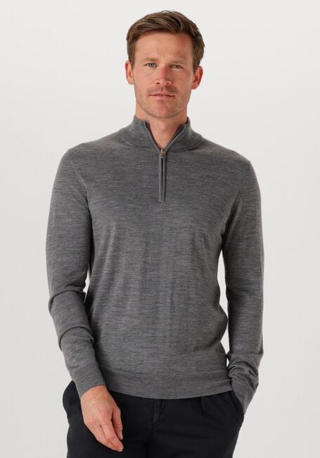 Graue PROFUOMO Pullover PULLOVER HALF ZIP MERINO - large