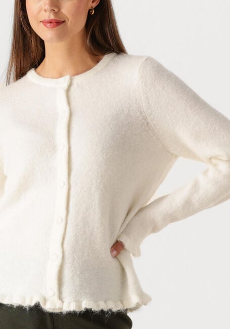 Nicht-gerade weiss SELECTED WOMEN Strickjacke SLFLULU FRILL LS KNIT CARDIGAN - large