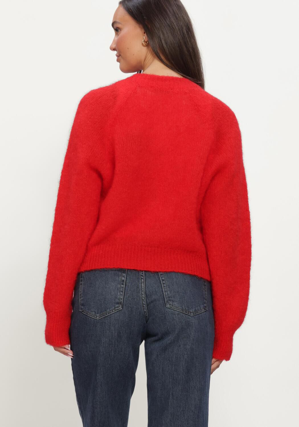Rote BY-BAR Strickjacke SIAN CARDIGAN - large