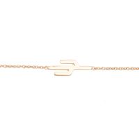 Goldfarbene ATLITW STUDIO Armbänder SOUVENIR BRACELET CACTUS - medium