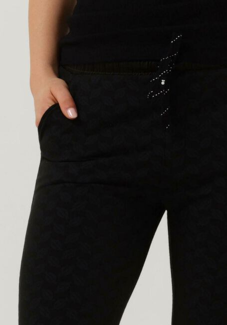 Schwarze 10DAYS Jogginghose CROPPED JOGGER MONOGRAM - large