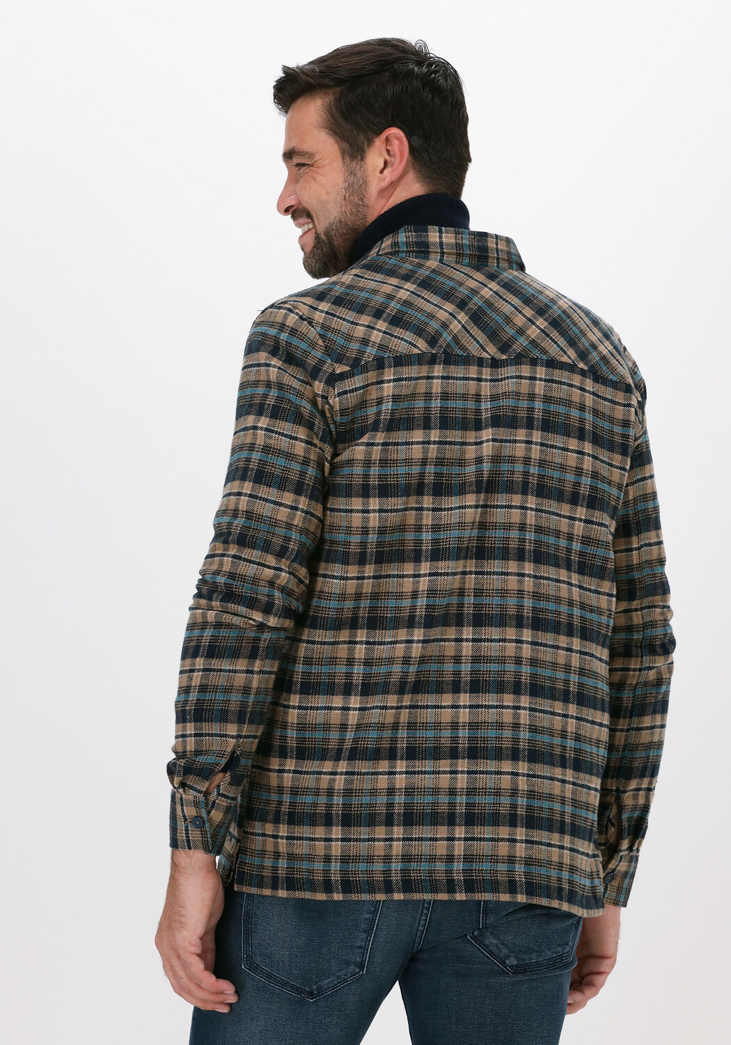 Zip flannel shirt jacket cheap