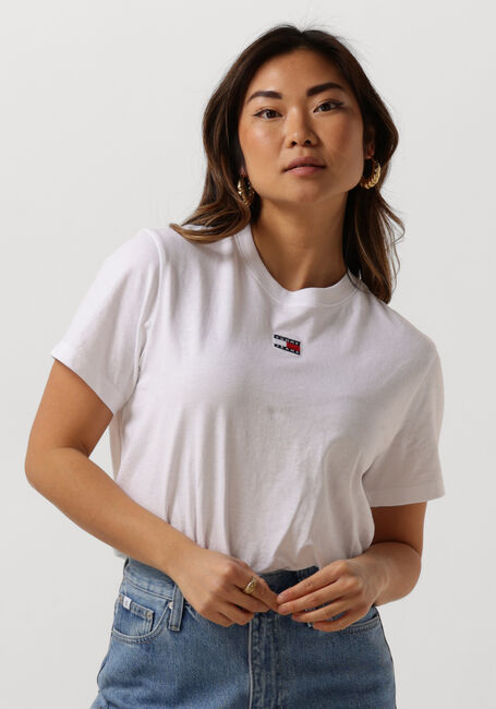 Weiße TOMMY JEANS T-shirt TJW BXY BADGE TEE - large
