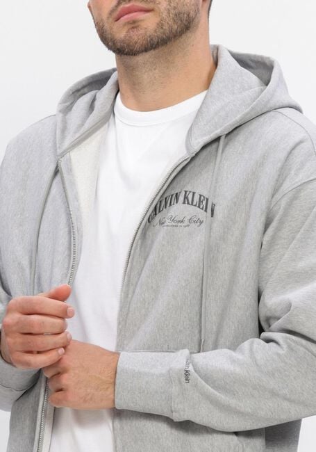 Hellgrau CALVIN KLEIN Sweatshirt LS PREMIUM TERRY CALVIN COLLEGIA - large
